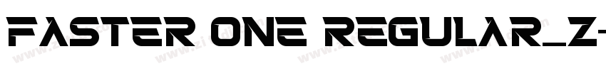 Faster One Regular_z字体转换